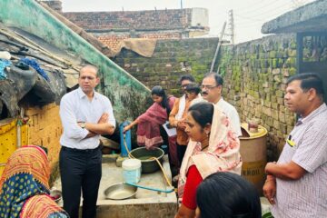 जल जीवन मिशन के नए संचालक डॉ. सर्वेश्वर नरेन्द्र भुरे ने दुर्ग और राजनांदगांव में मिशन के कार्यों का किया निरीक्षण