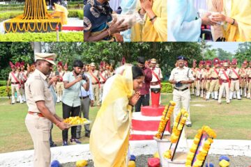 मंत्री लक्ष्मी राजवाड़े ने सिलफिली स्थित दसवीं बटालियन पहुंचकर शहीदों को श्रद्धांजलि दी