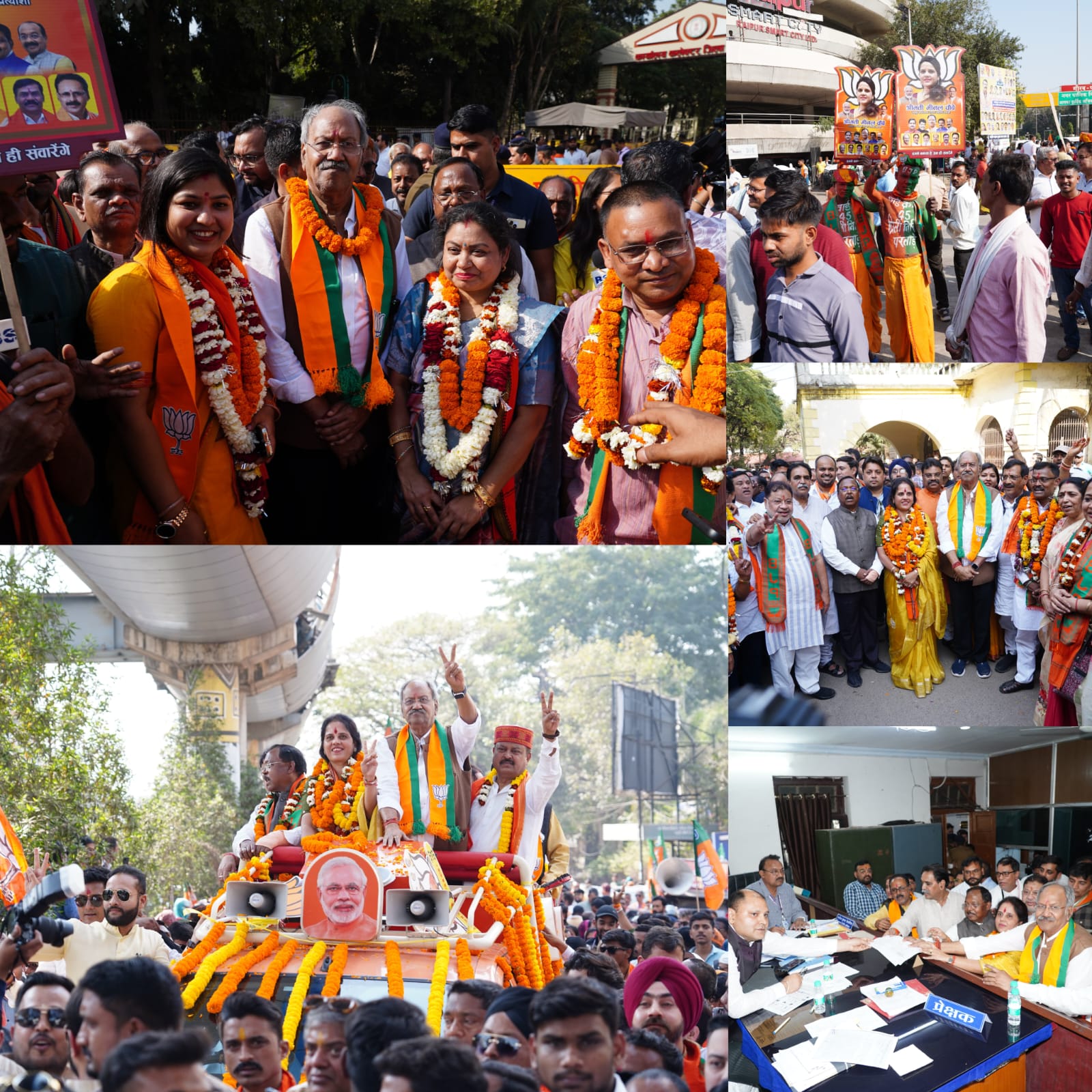 निगम चुनाव में भाजपा की विजय सुनिश्चित करने मैदान में उतरे सांसद बृजमोहन