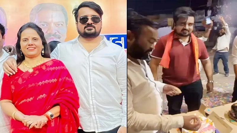 मेयर मीनल चौबे का बेटा दोस्तों सहित गिरफ्तार, बीच सड़क काटा था केक