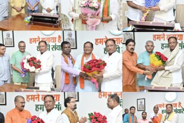 मुख्यमंत्री श्री विष्णुदेव साय से निगम-मंडल के नवनियुक्त अध्यक्षों ने की सौजन्य भेंट