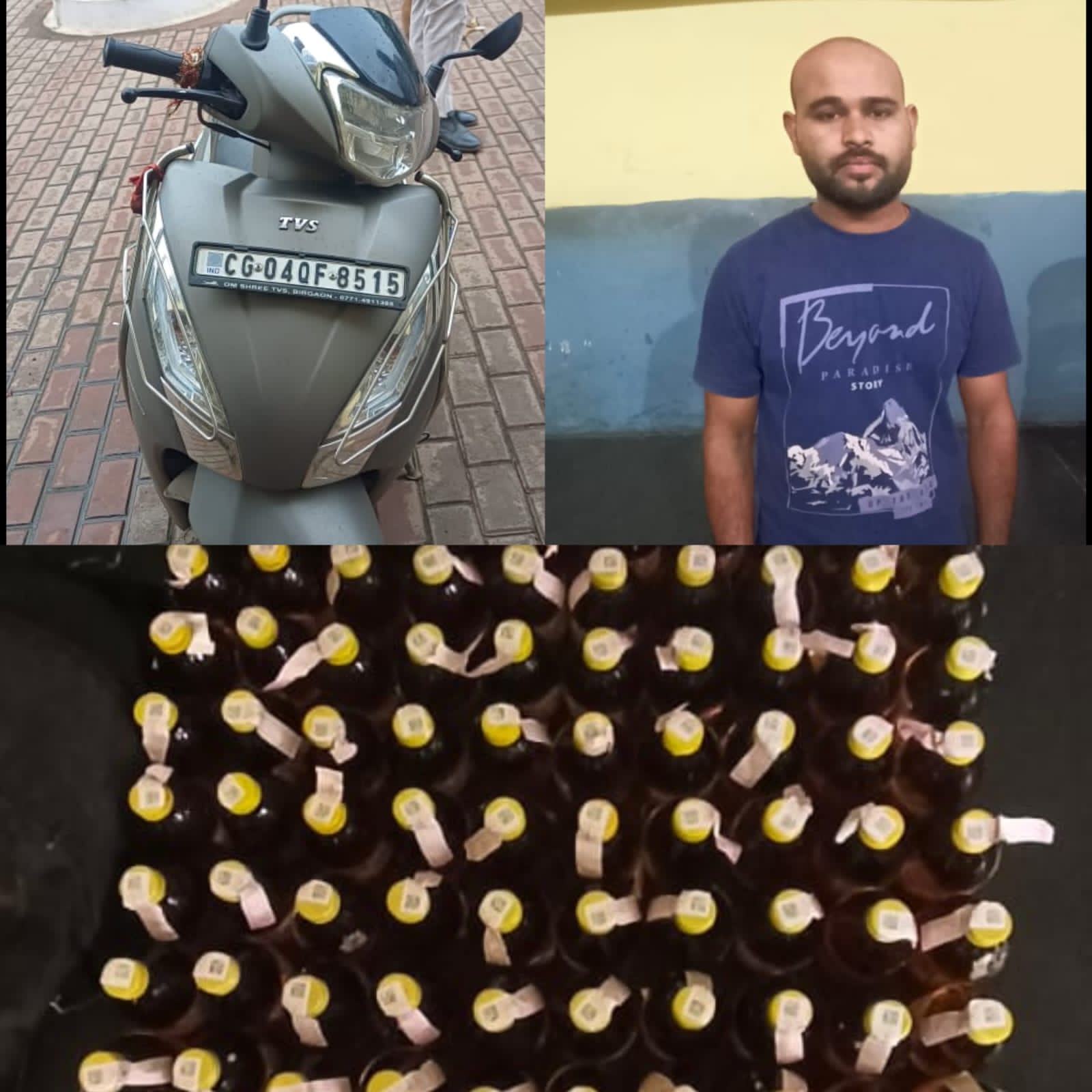 रायपुर न्यूज़ | 05 जुलाई 2025 उरला में अवैध शराब बिक्री करते युवक गिरफ्तार, 1 लाख का माल जप्त