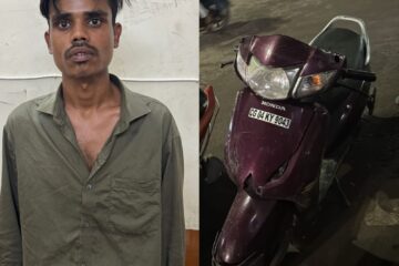 दोपहिया वाहन चोरी करने वाला गिरफ्तार, एक्टिवा बरामद