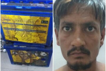 ई-रिक्शा से बैट्री चोरी करने वाला आरोपी शानू सोनी गिरफ्तार