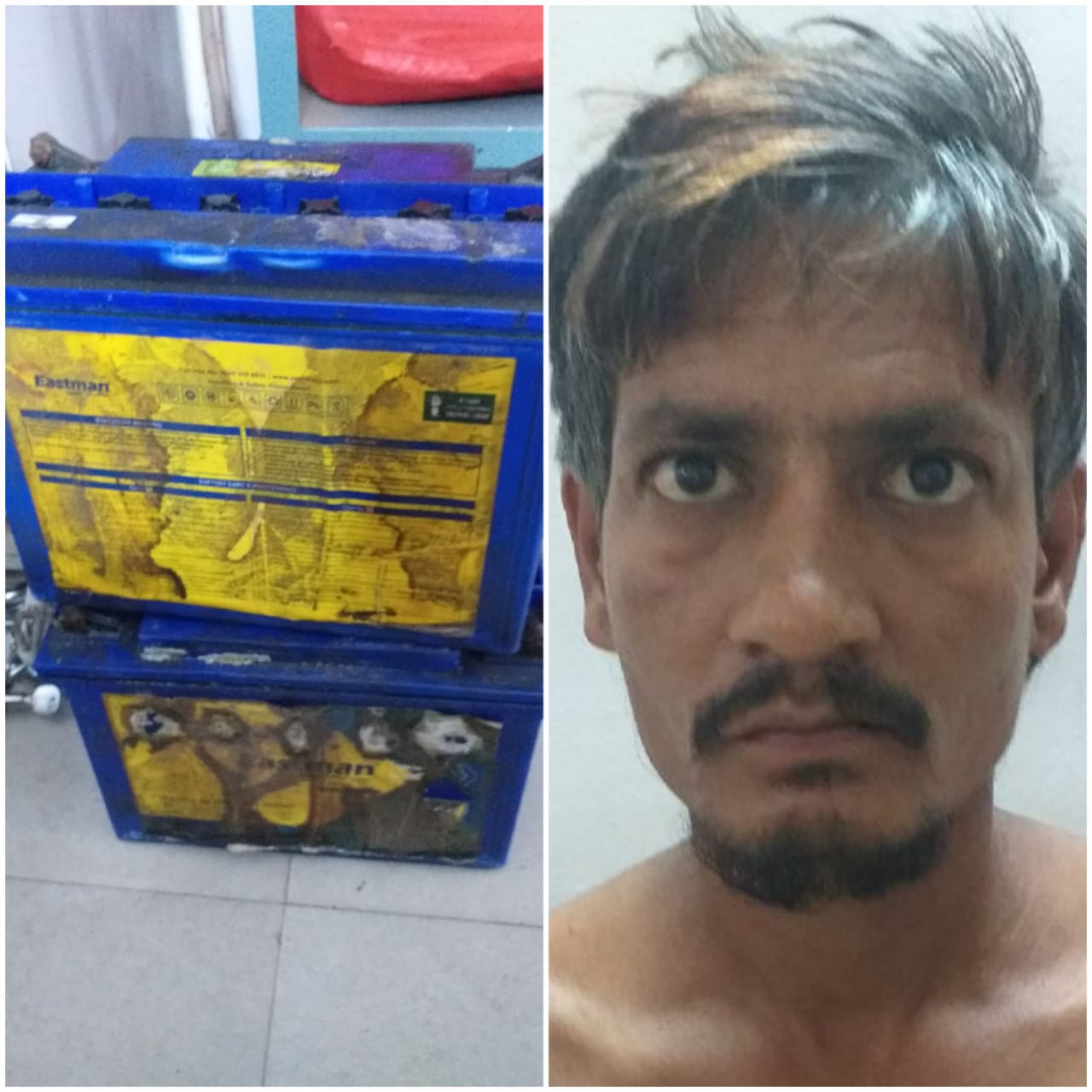 ई-रिक्शा से बैट्री चोरी करने वाला आरोपी शानू सोनी गिरफ्तार